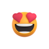 Smile heart eyes